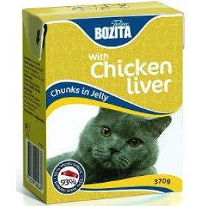 BOZITA 3985/3955, Tetra Pak с Куриной печенью, для кошек, 370 гр