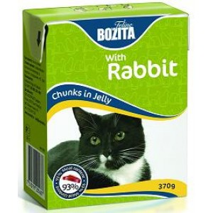 BOZITA 3986/3958, Tetra Pak с кроликом, для кошек, 370 гр