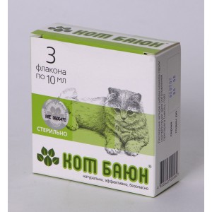Кот Баюн, успокаивающий препарат на травах, для коррекции поведения собак и кошек, 3х10мл