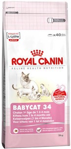 Babycat 34 Для котят с 1 до 4 месяцев и беременных кошек, 400 гр