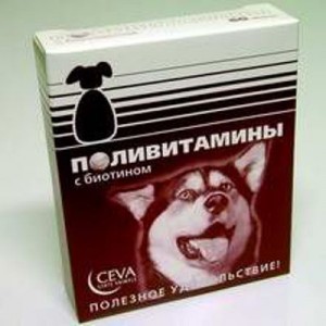 СЕВА, Поливитамины с Биотином, для собак, 60 таб.