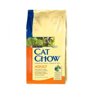 Пурина Cat Chow Adult 12113368, Индейка Курица, для Кошек, 400 г ― Магазин «ZООвосторг»